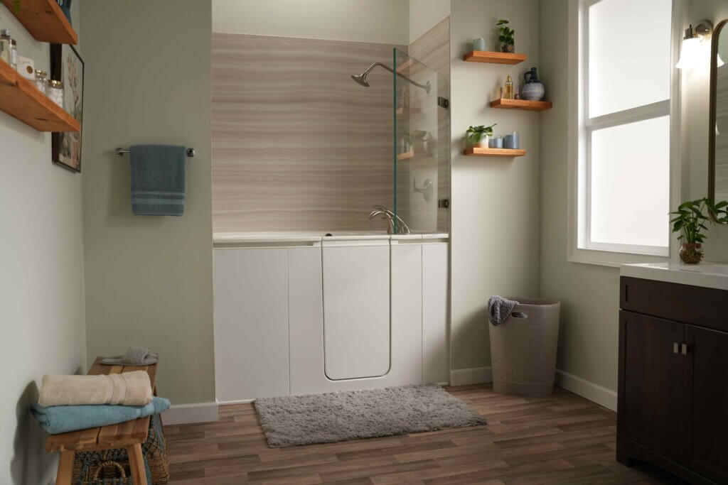 Bathroom with KOHLER Walk-In Bath