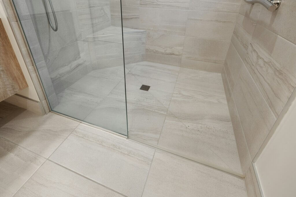 walk-in shower drain